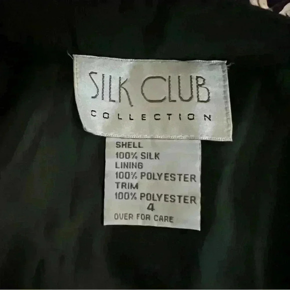 Silk Club Collection Skirt Size 4 Classic Pleated Party Silk Skirt, Lined - Picture 5 of 6